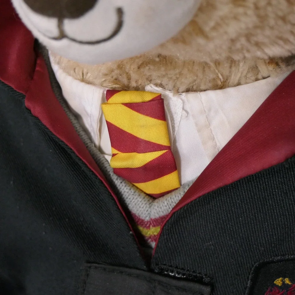 Build-A-Bear Harry Potter Gryffindor Birthday Plush Bear Tan Black Teddy Bear